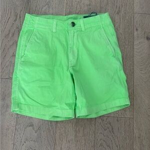 Vineyard Vines Bright Green Flat Front Shorts